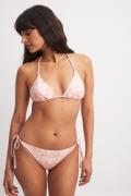 NA-KD Swimwear Bikinitrosa med knytband - Flower