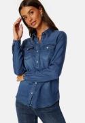 VILA Bista Denim Shirt Dark Blue Denim S