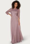 AngelEye Sequin Bodice Maxi Dress Lavender XS (UK8)