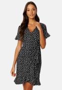 VERO MODA Henna 2/4 Wrap Dress Black S