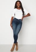 ONLY Blush Life Mid Ank Raw Jeans Dark blue/Denim L/30