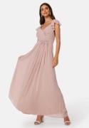 Bubbleroom Occasion Rosabelle Tie Back Gown Dusty pink 44