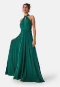 Goddiva Multi Tie Maxi Dress Green XL (UK16)