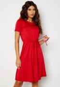 Happy Holly Tova short sleeve drawstring dress Red 40/42