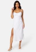 Bubbleroom Occasion Frey Satin Midi Wedding Gown White 34