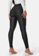 Happy Holly Freja push-up coated treggings Black 48S