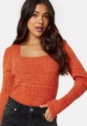 BUBBLEROOM Noelle knitted top Orange XS