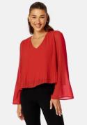 VILA Odilla L/S Top Pompeian Red 36