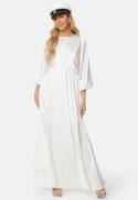 Bubbleroom Occasion Khrista Satin Maxi Dress Offwhite 4XL