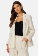 BUBBLEROOM CC Relaxed Linen blazer Light beige 36