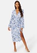 Bubbleroom Occasion Louiza Dress Blue / Floral 44