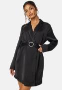 ONLY Marta LS Short Satin Dress Black L