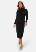 VILA Verona Funnel Neck Mid Dress Black XL