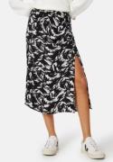 VILA Viboa Hia HW Midi Skirt Black Beauty AOP:Hia 36