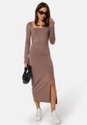 BUBBLEROOM Feya Slit Dress Dark mole L