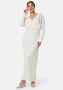 VILA Vimaia V-Neck L/S Maxi Dress Cloud Dancer 38