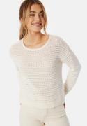 VILA Vibellisina Boatneck L/S Knit Top Egret L