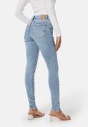 Pieces Pcdana Mid Waist Skinny Jeans Light Blue Denim S/30