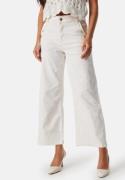 VILA Viemma High Waist wide button jeans Egret 42