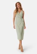 BUBBLEROOM Sleeveless Wrap Dress Dusty green M