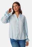 Pieces Pcmarica LS Shirt Light Blue L