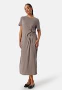 Pieces Pcanora O-Neck Midi Dress Brown XS