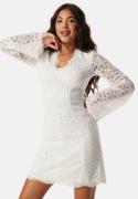 Bubbleroom Occasion Scallop Edge Lace Dress White XXS