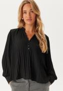 ONLY Onlronja Life L/S V-Neck Plisse Black XS