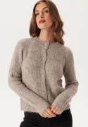 ONLY Onlmaggie Life Ls O-neck Cardi Malt Ball/Melange M