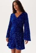 VILA Vibarina Glitter Dress Navy Blazer Detail:SEQUINS L