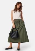 BUBBLEROOM Pocket Midi Skirt  Khaki green L