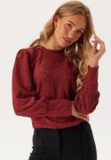 Object Collectors Item Objfeodora L/S Top Red Dahlia/DETAIL COL L