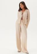 BUBBLEROOM Pleated Wide Trousers Light beige XL