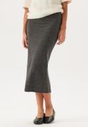 VILA Viluna Ankel Pencil Skirt Dark Grey Melange XL