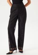 Pieces Pcbosulla Hw Lace Wide Pant Black M