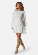 BUBBLEROOM Frill Structured Dress White S