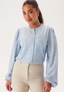 BUBBLEROOM Long Sleeve Button Blouse Light blue L