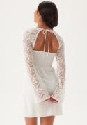 Bubbleroom Occasion Lace Sleeve Bustier Dress White 46