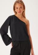 VILA Visivanni One Shoulder L/S TOP Black Beauty 40