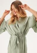 BUBBLEROOM Frill Robe  Dusty green 44/46