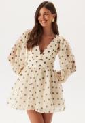 Bardot Eva Polka Dot Mini Dress 130908 Nude Spot 42(UK14)