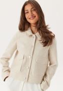 VILA Vijumpy L/S SHORT JACKET - NOOS Super Light Natural Me 36