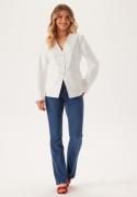 BUBBLEROOM V-neck Shaped Blazer Offwhite 34