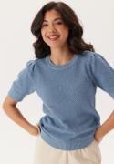 VILA Vidalo O-Neck S/S knit top Blissful Blue L