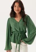 Happy Holly Soft Broderie Anglaise Top Green 52/54