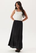 Happy Holly Linen Maxi Skirt Black 40/42