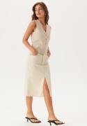 ONLY Objellen Mw Midi Twill Skirt Sandshell S