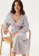 Happy Holly Structured Dress Offwhite/Patterned 40/42