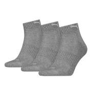 Puma Strumpor 3P Cushioned Quarter Sock Grå Strl 35/38