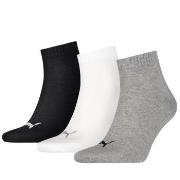 Puma Strumpor 3P Quarter Socks Grå/Svart Strl 35/38